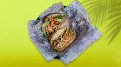 Grilled Chicken Bao Buns