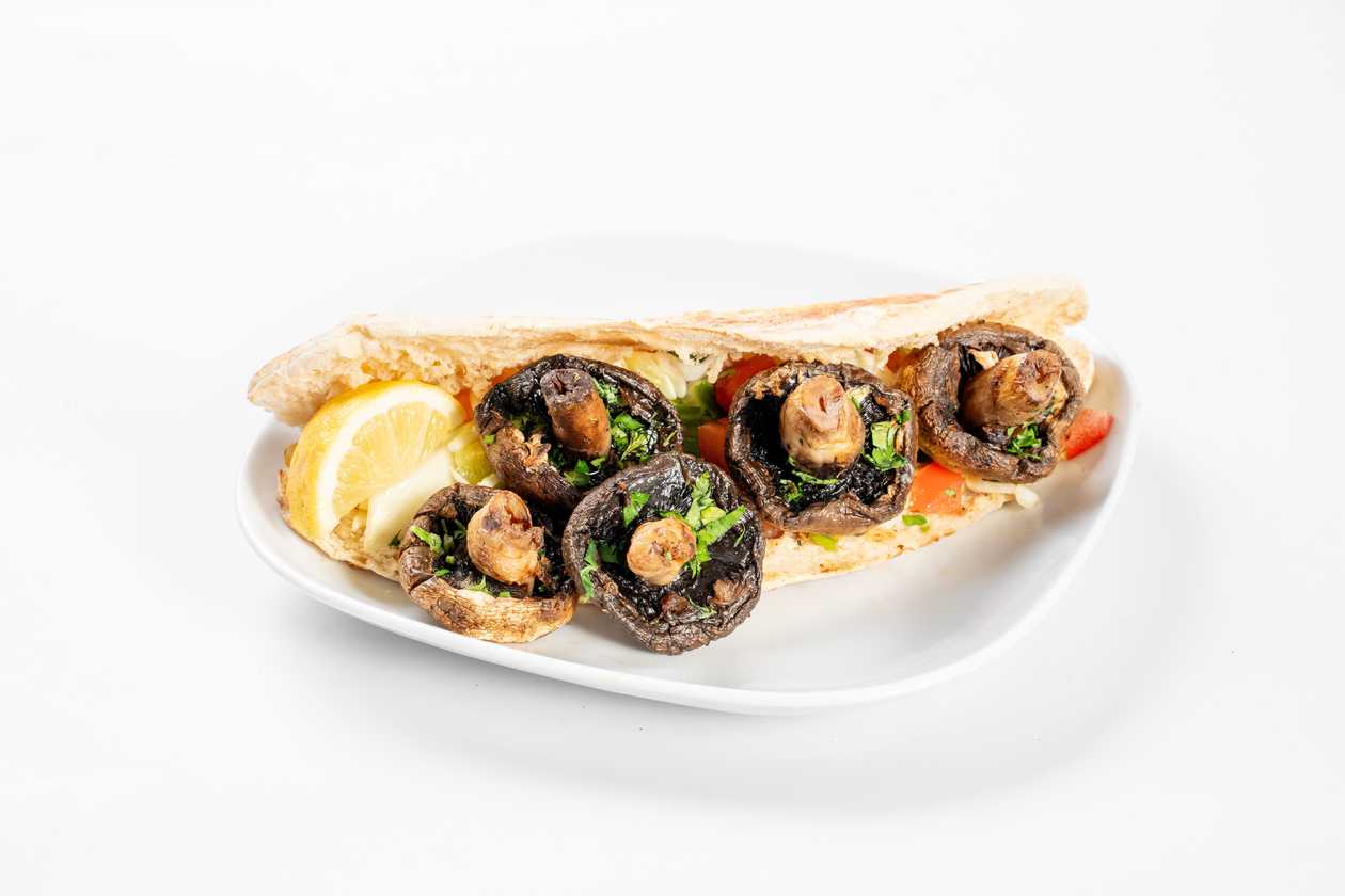 Mushrooms In Cypriot Pita
