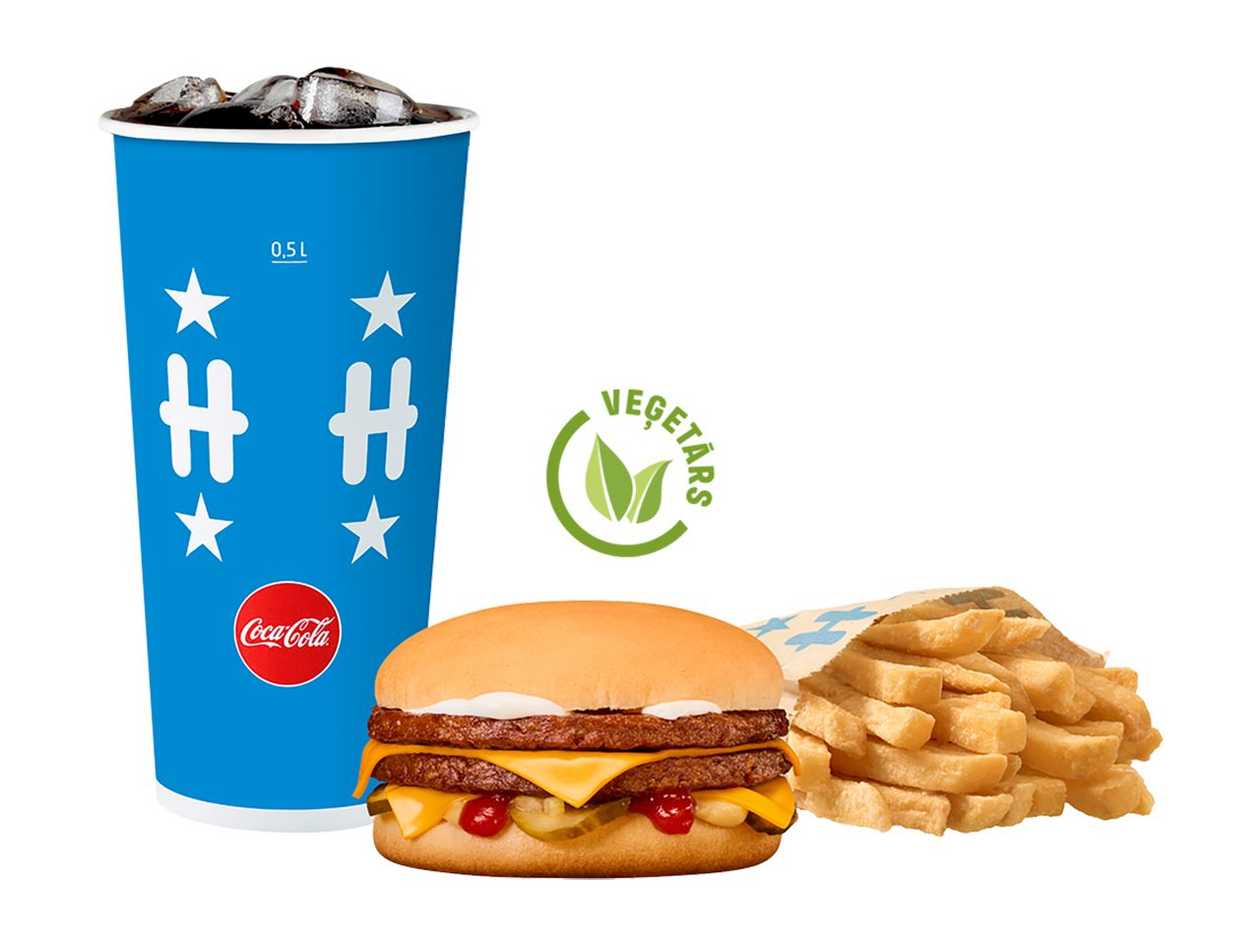 VEKE® Dubultā siera burgera lielais komplekts