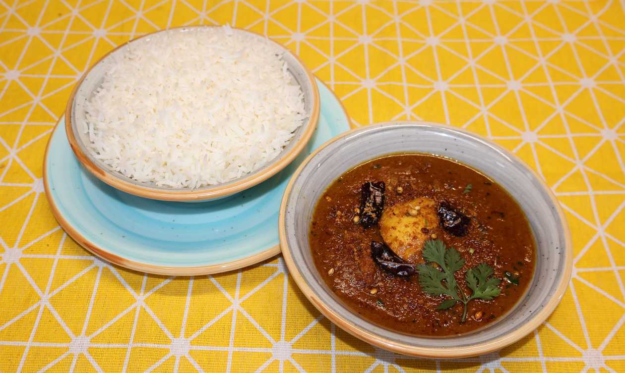 Chicken Chettinad + Basmati rice