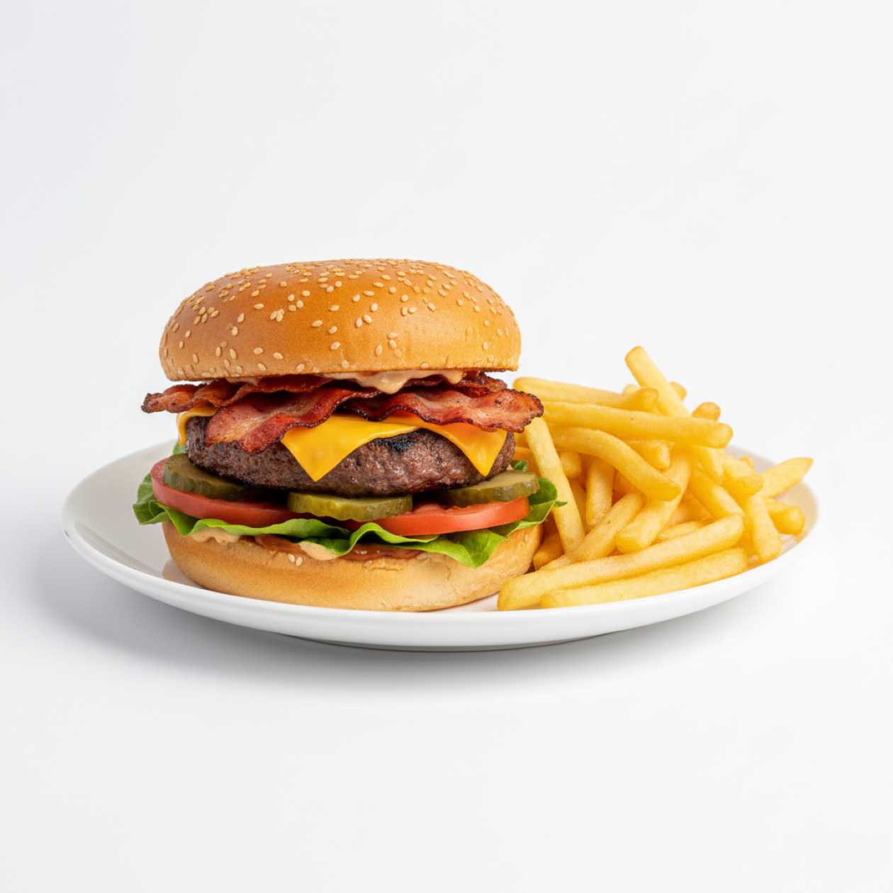 Hamburger s hranolkami (1,3,7,9,10)