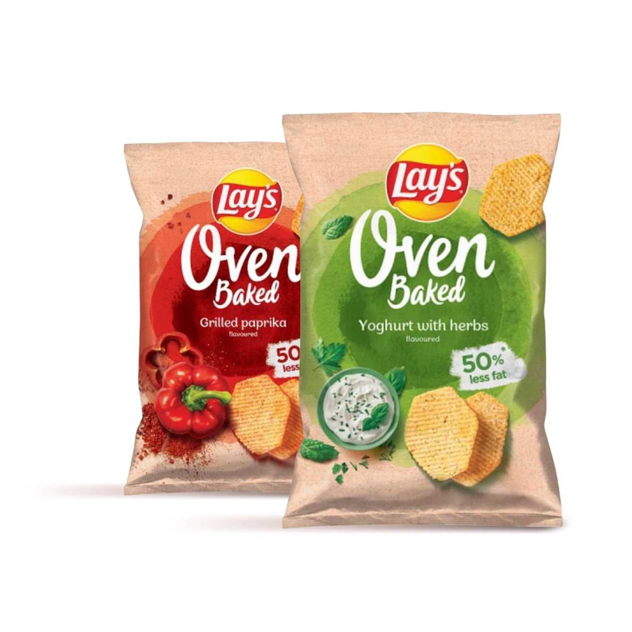 Lay's Oven Baked Jogurt z Ziołami + Grillowana Papryka 2x110g
