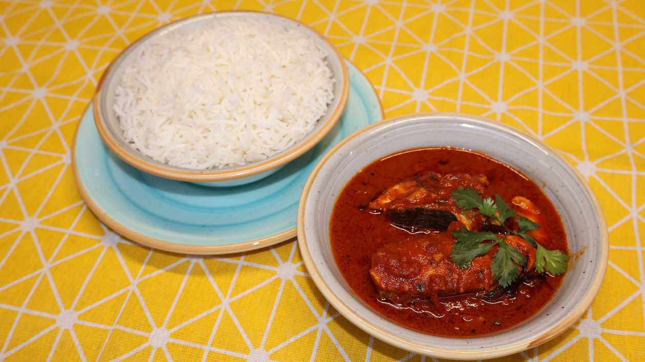Fish Curry  + Basmati rice