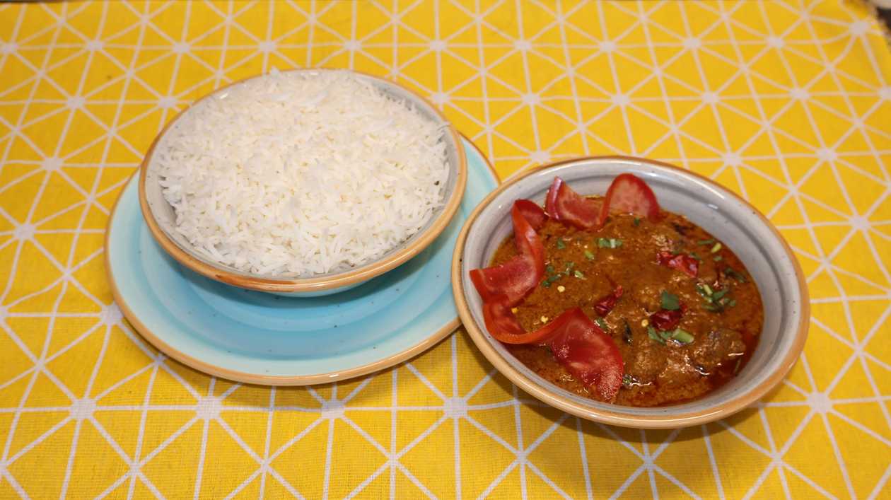 Beef Madras  + Basmati rice