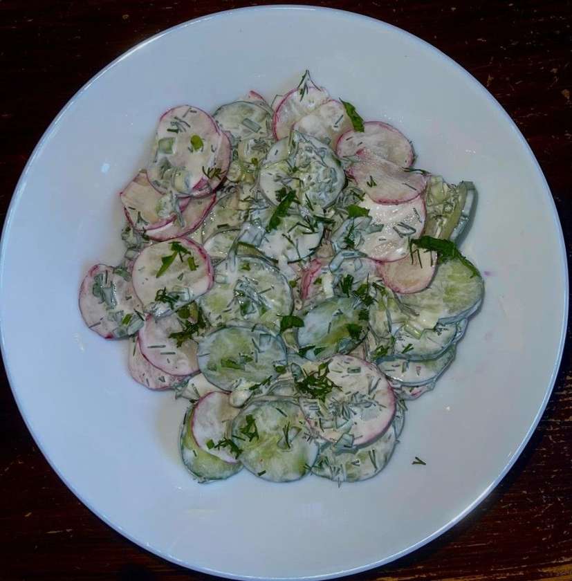Radish and Cucumber Salad