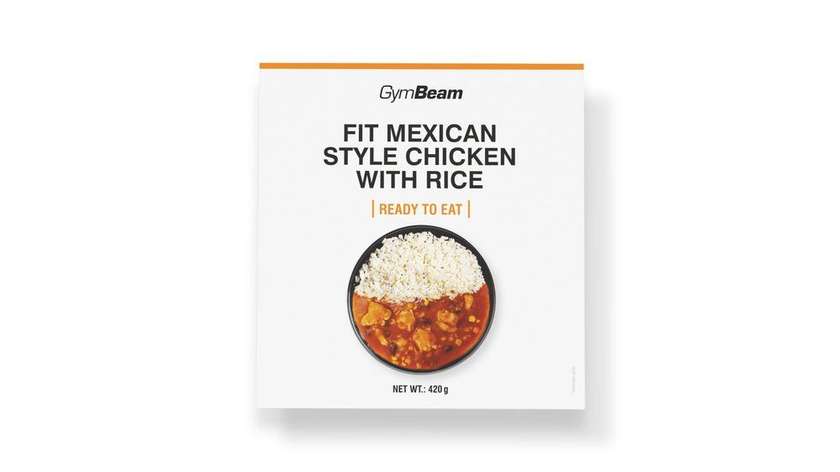 Fit Kuřecí s Rýží na Mexický Způsob Ready To Eat - Gymbeam 420 g