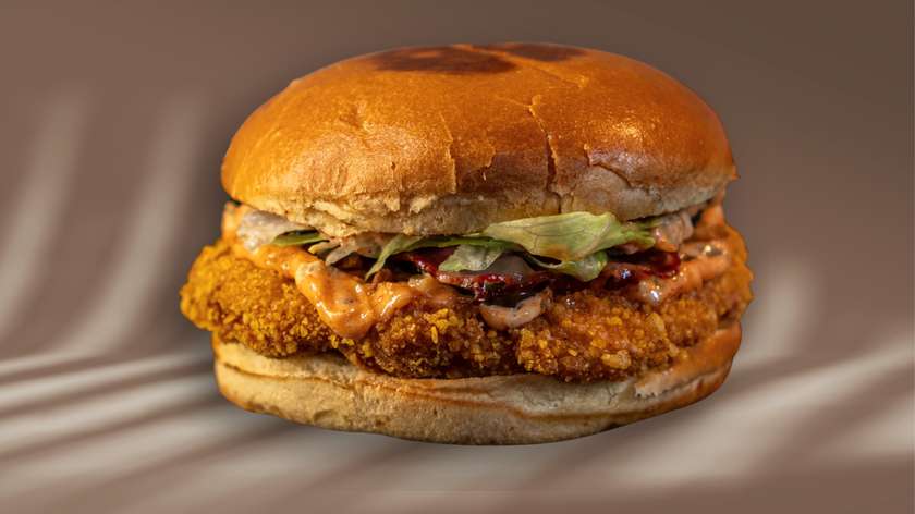 Chicken bacon burger