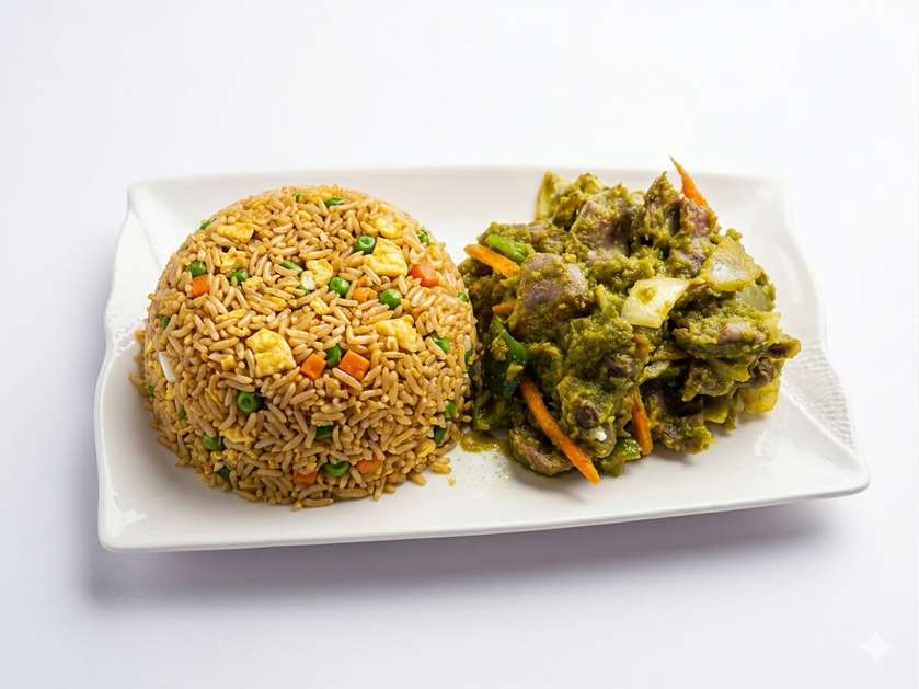 N02 Fried Rice with Gizzard Sauce