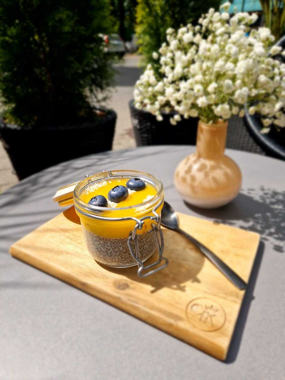 Chia with Mango Puree
