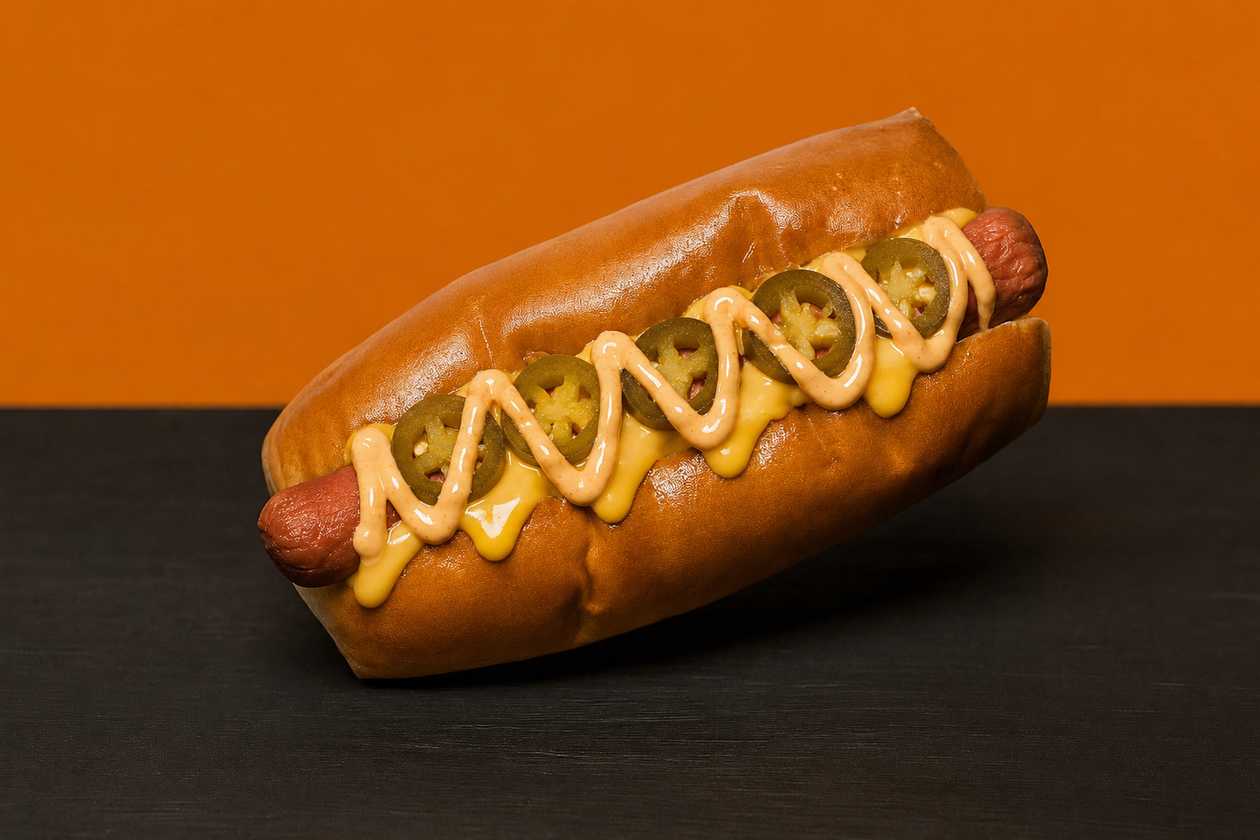 🤩Cheesy Jalapeños Hot Dog