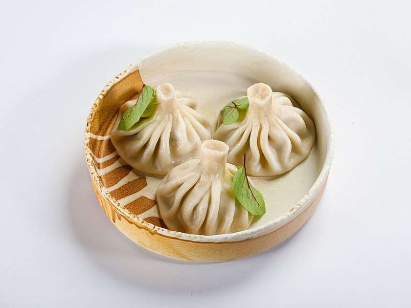 Сhinkali z wołowiną i wieprzowiną