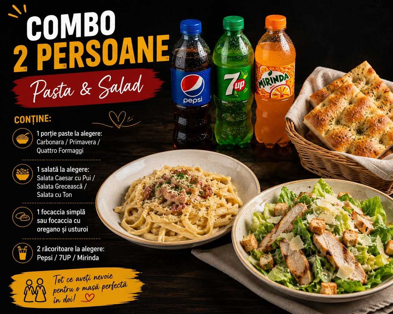 Combo 2 Persoane Pasta & Salad