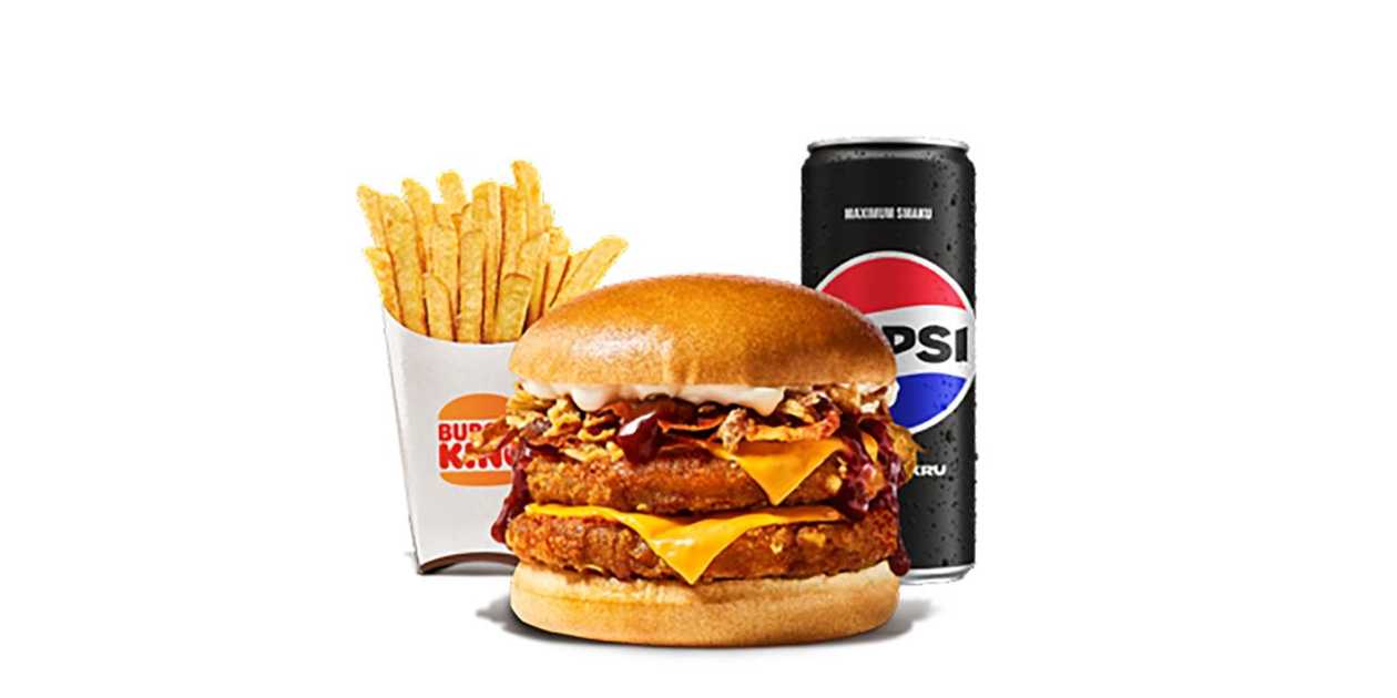 Double Steakhouse Chicken King Zestaw