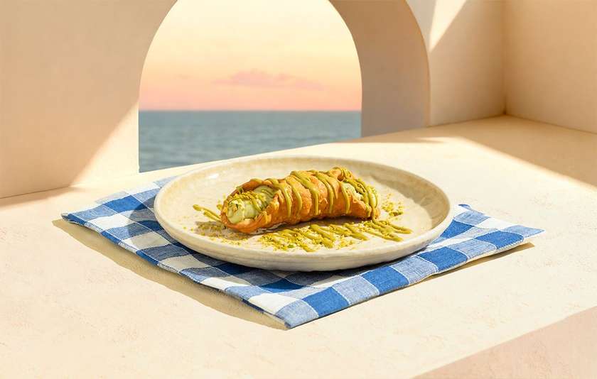Sicilian Pistachio Cannolo