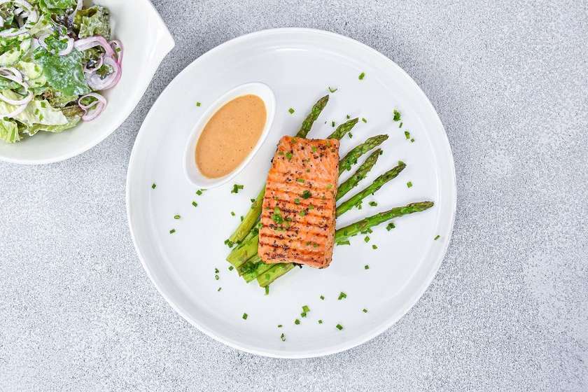 Salmon fillet steak