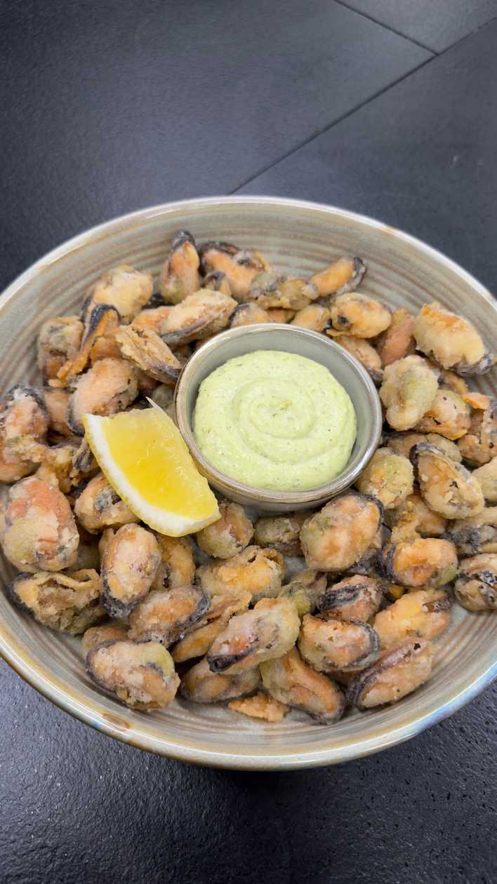 Cozze croccanti all’aglio