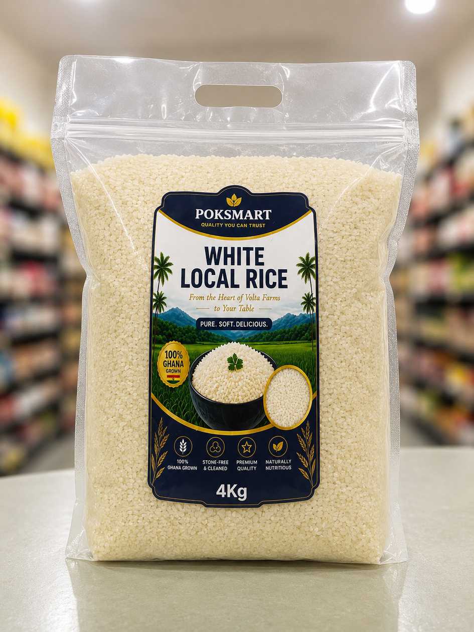 🌾 POKSMART WHITE LOCAL RICE 🌾 Pure. Soft. Delicious. 4kg