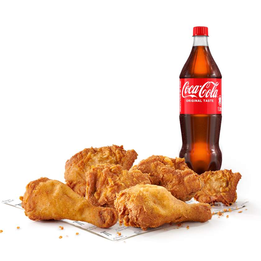 6 Piece plus 1 L Soda