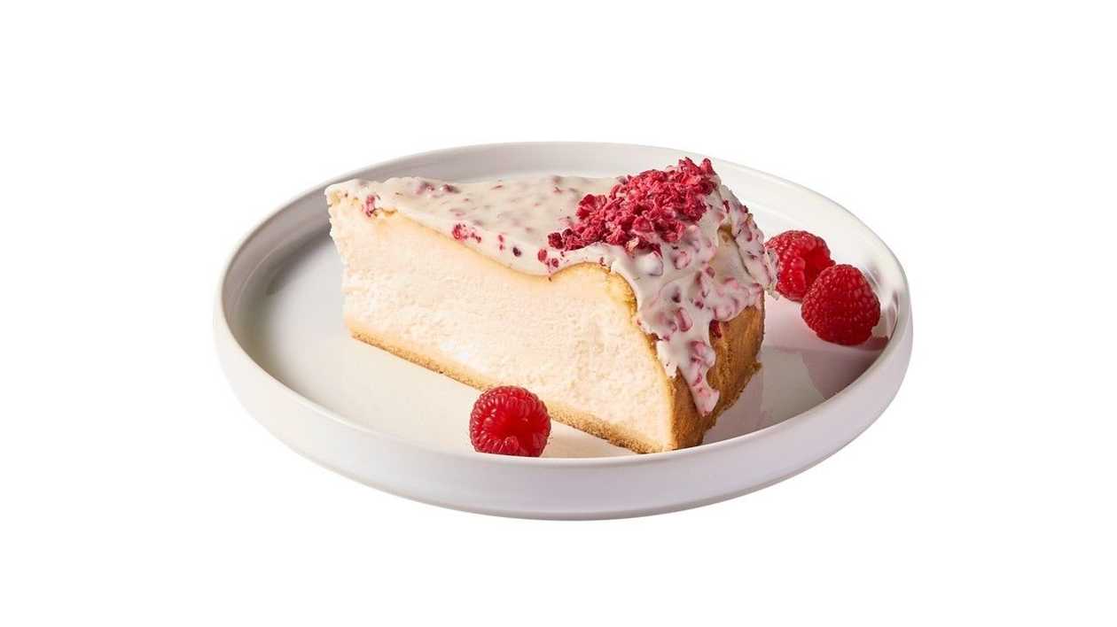 Basque Cheesecake with Raspberries
