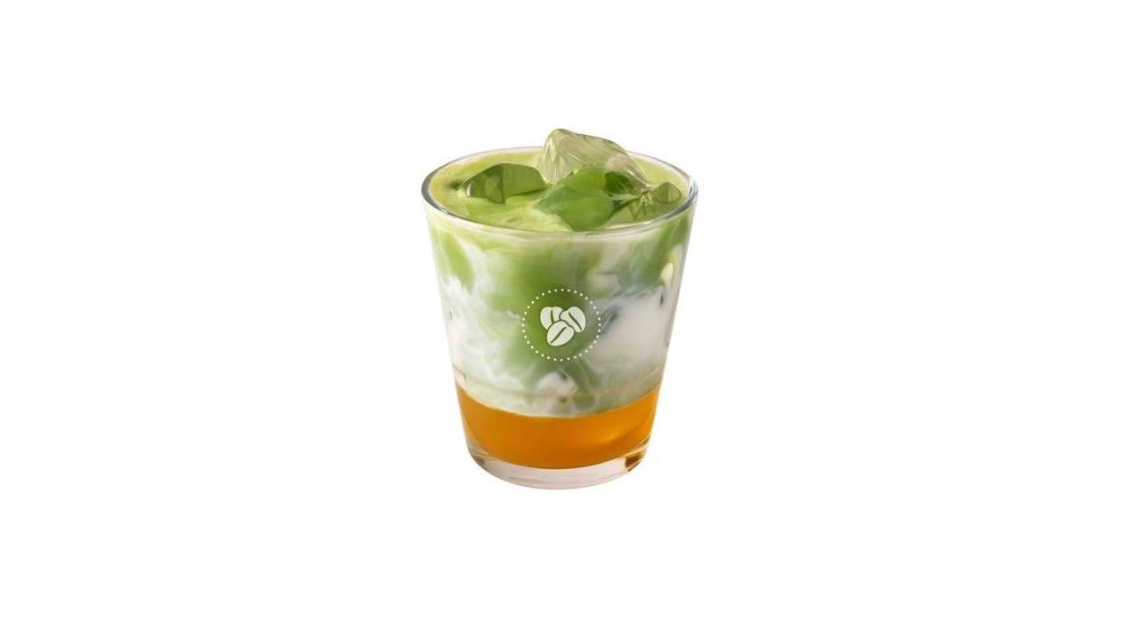 Mango Matcha Iced Latte