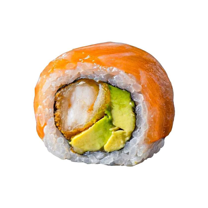 Ebi salmon roll (8 buc)