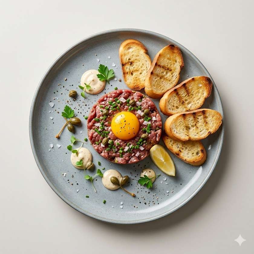 Beef Tartare with Toasts (100g)