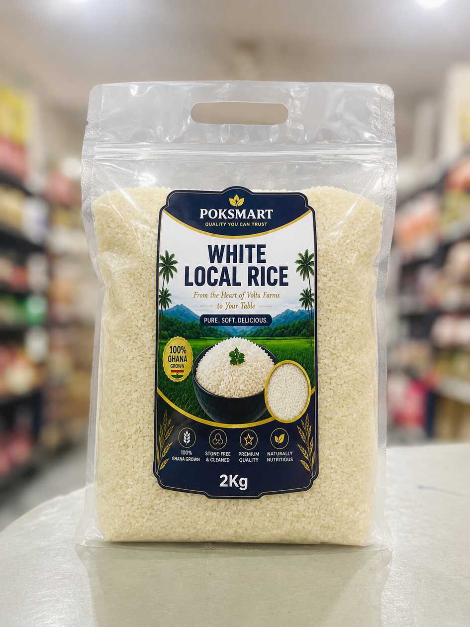 🌾 POKSMART WHITE LOCAL RICE 🌾 Pure. Soft. Delicious. 🍚 2kg