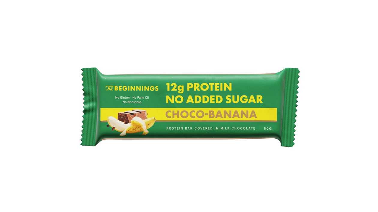 Beginnings banana protein bar 50g