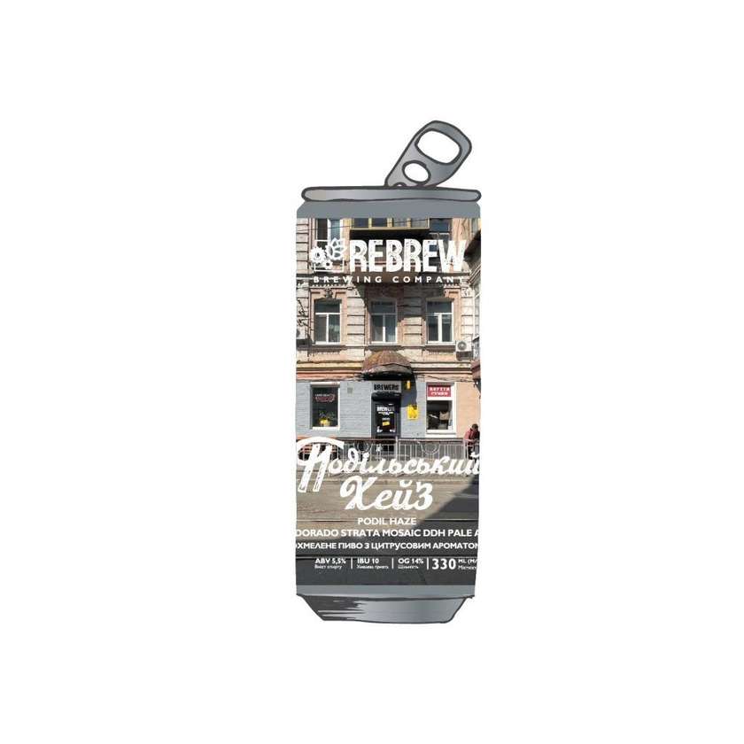 Пиво Rebrew Подільский Хейз El Dorado Strata Mosaic DDH Pale Ale - 0,33л