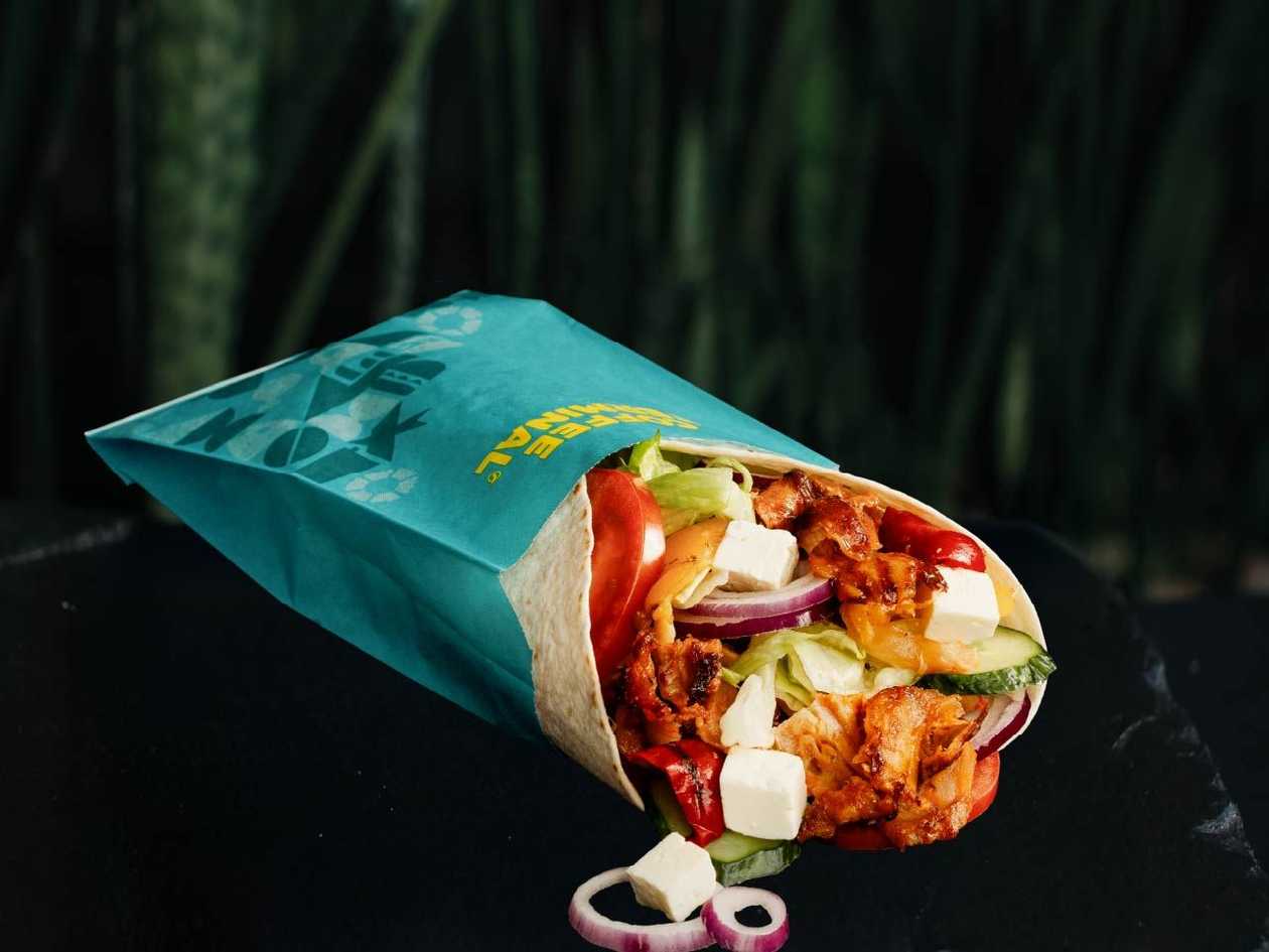 Mediterranean Wrap with Kebab, NEW!