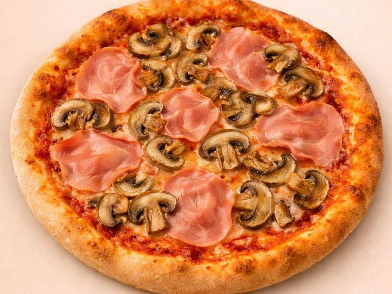 PIZZA  PROSCIUTTO e FUNGHI