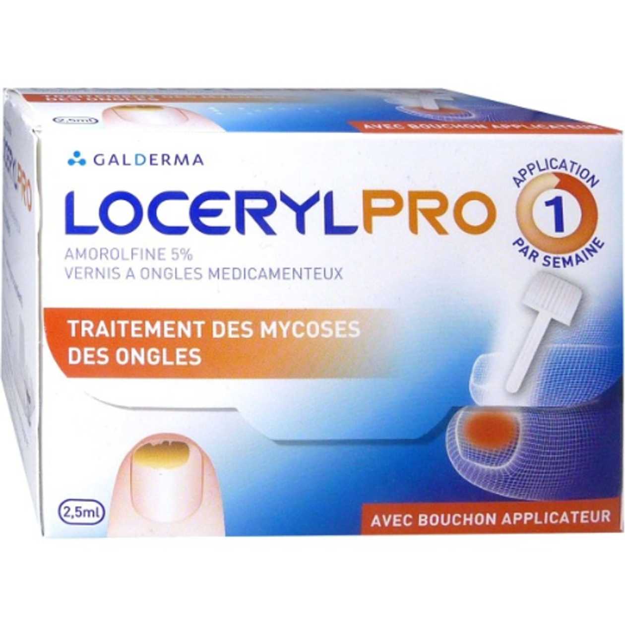 Loceril Pro Nail Lacquer 5% 2.5ml Bottle + Applicator 2011 #1
