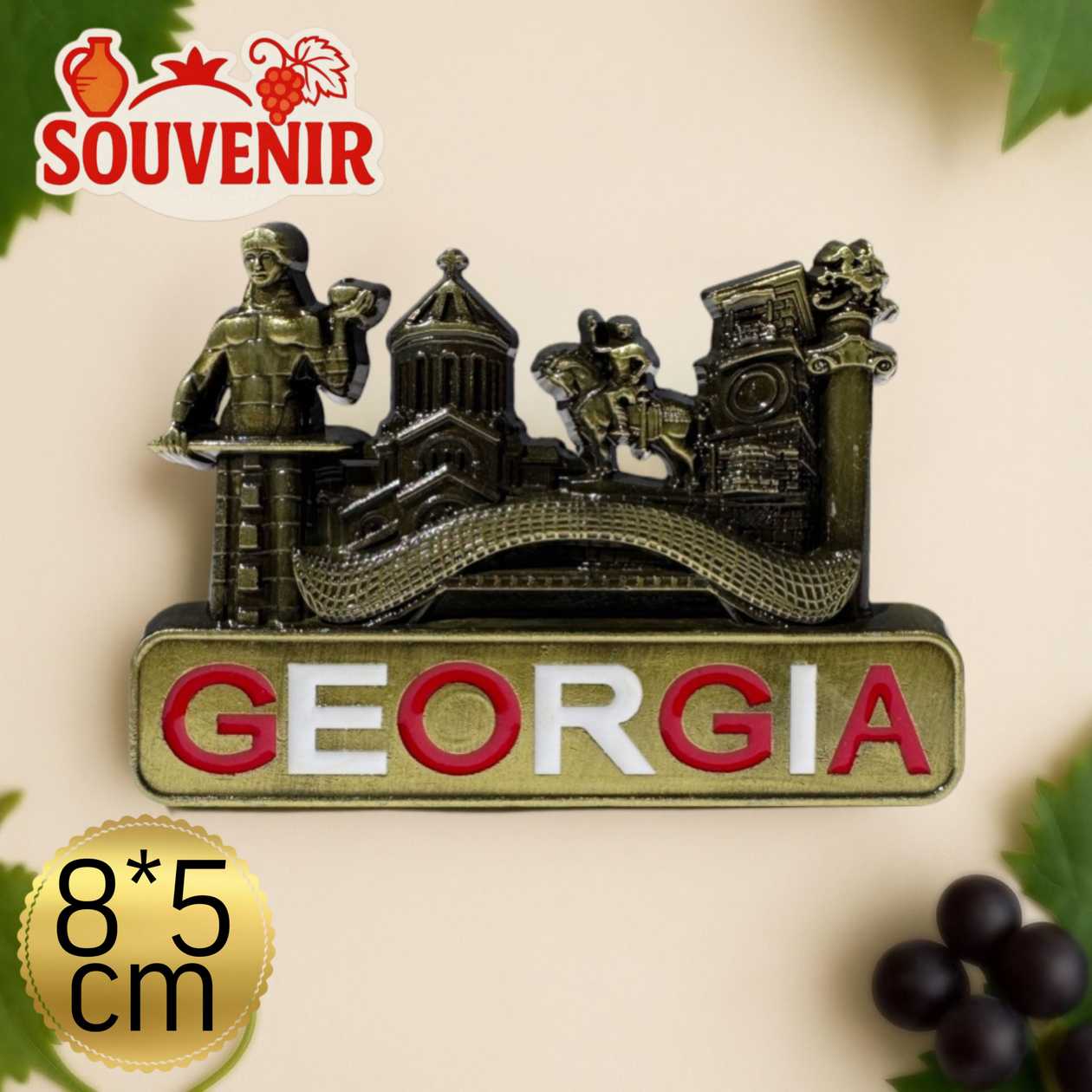 Magnet souvenir Georgia (Monuments)