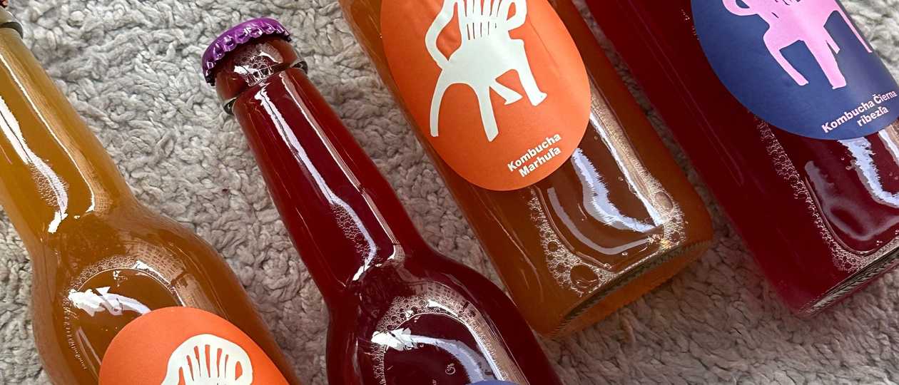 Kombucha fľaška