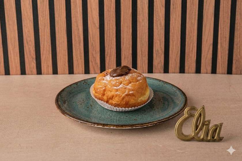 Hazelnut chocolate doughnut