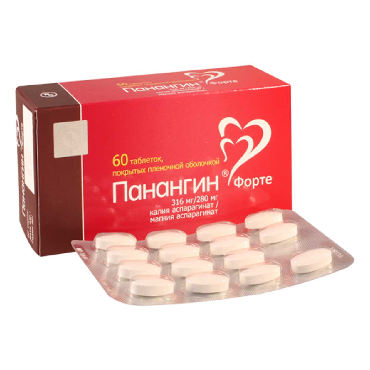 Panangin Forte Tablet 316mg + 280mg #60