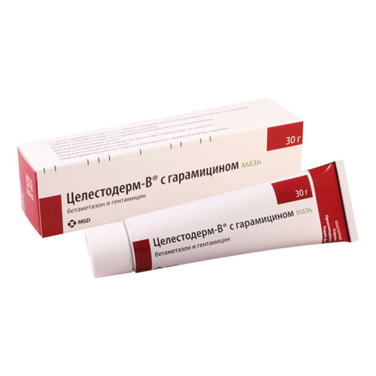Celestoderm-V Garamic. Ointment 1mg+1mg/1g 30g Tube #1