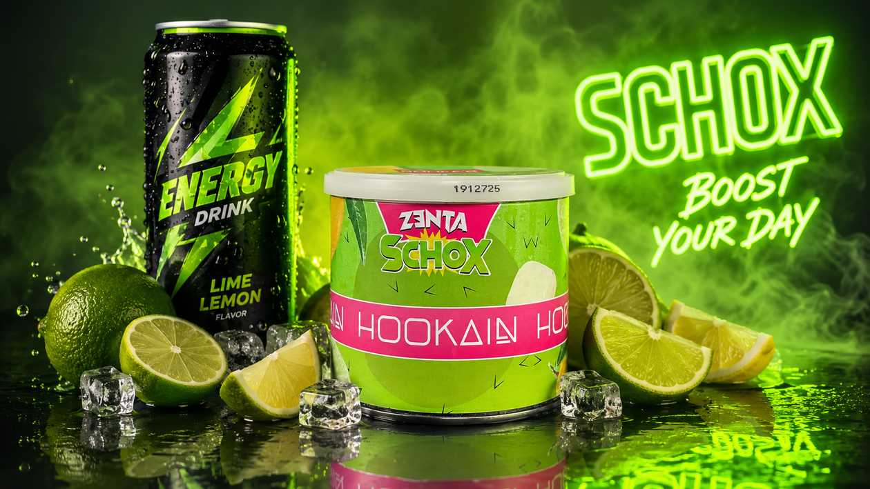 Hookain 200qr Zenta Schox (Enerji İçkisi,Limon & Laym)