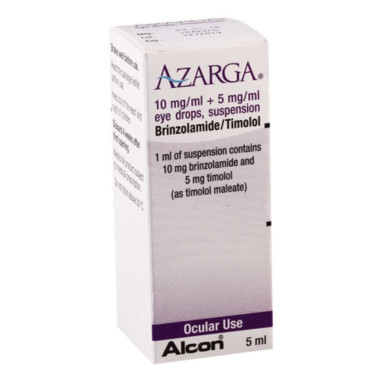 Azarga Eye Drops (10mg + 5mg) / 1ml 5ml Bottle #1