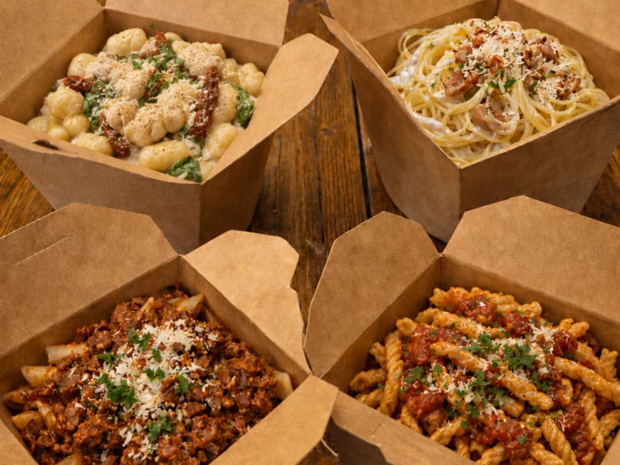 Penne s kuřecím masem a brokolicí