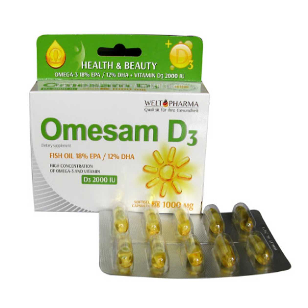 Omega-3 D3 Capsule 2000 IU #20