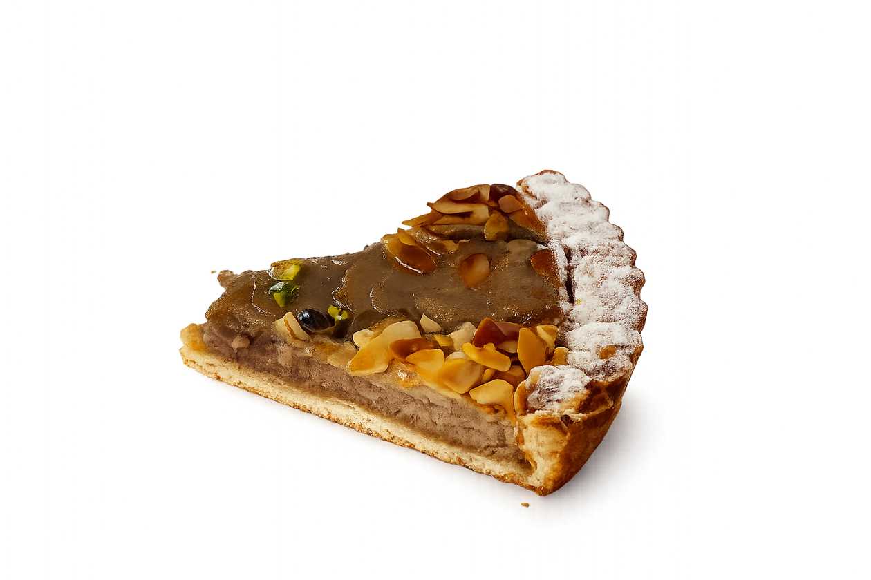 Tartă cu pere și migdale