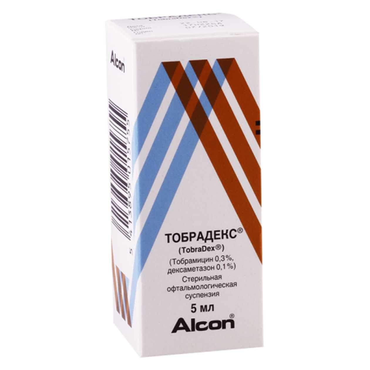 Tobradex Eye Drops (3mg + 1mg) / 1ml 5ml Bottle #1