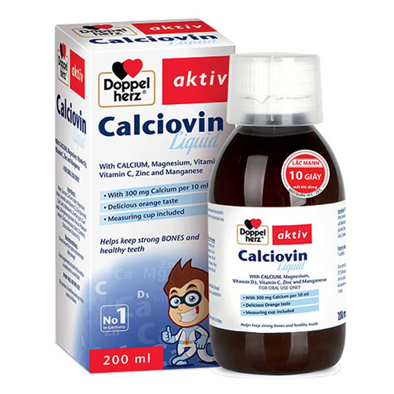 Doppelherz Active Calcium Syrup 200ml Bottle #1