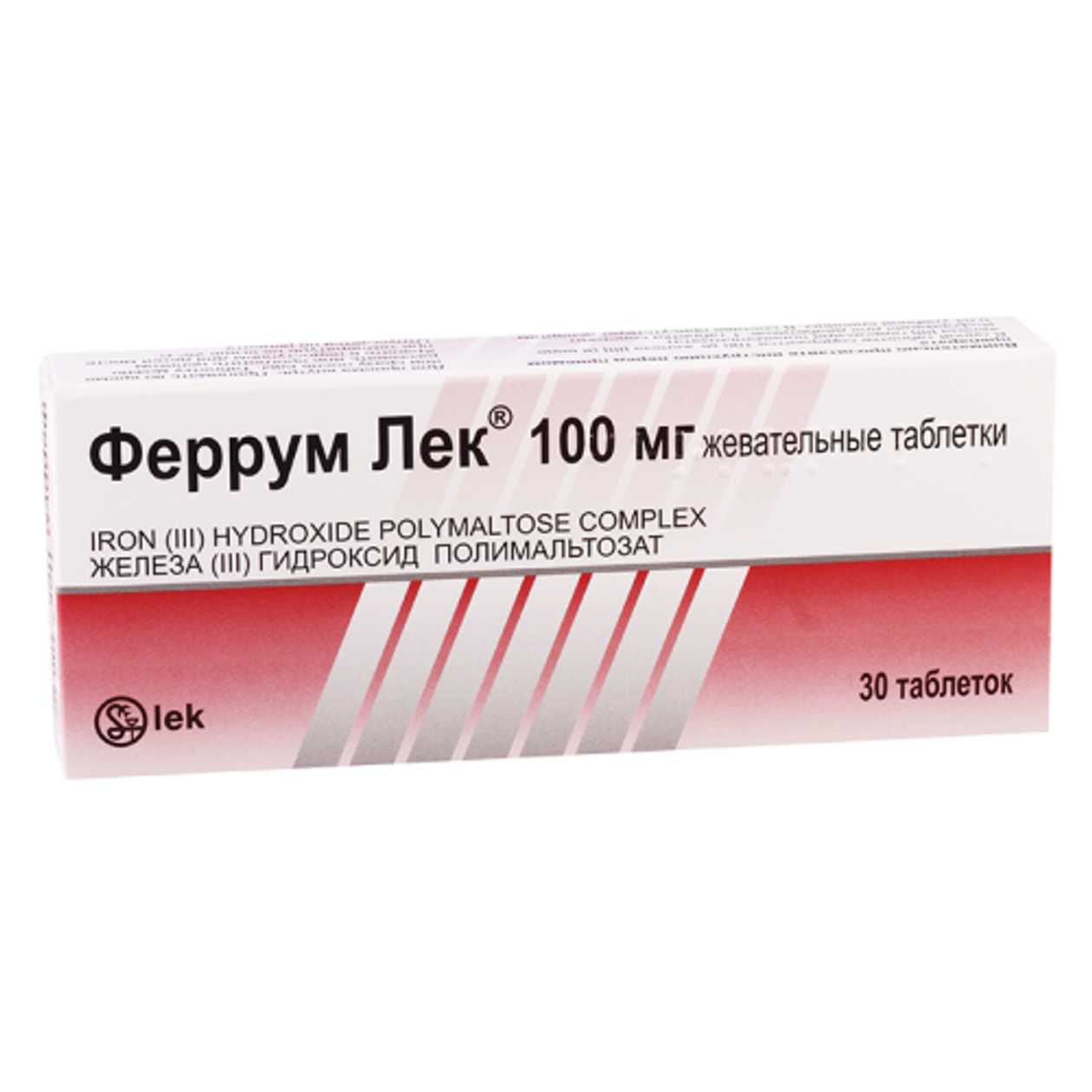 Ferum Leki Chewable Tablet 100mg #30