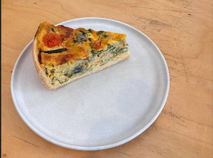 Vegetarian Quiche Slice