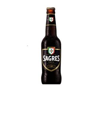 Cerveja Sagres Preta 33cl.