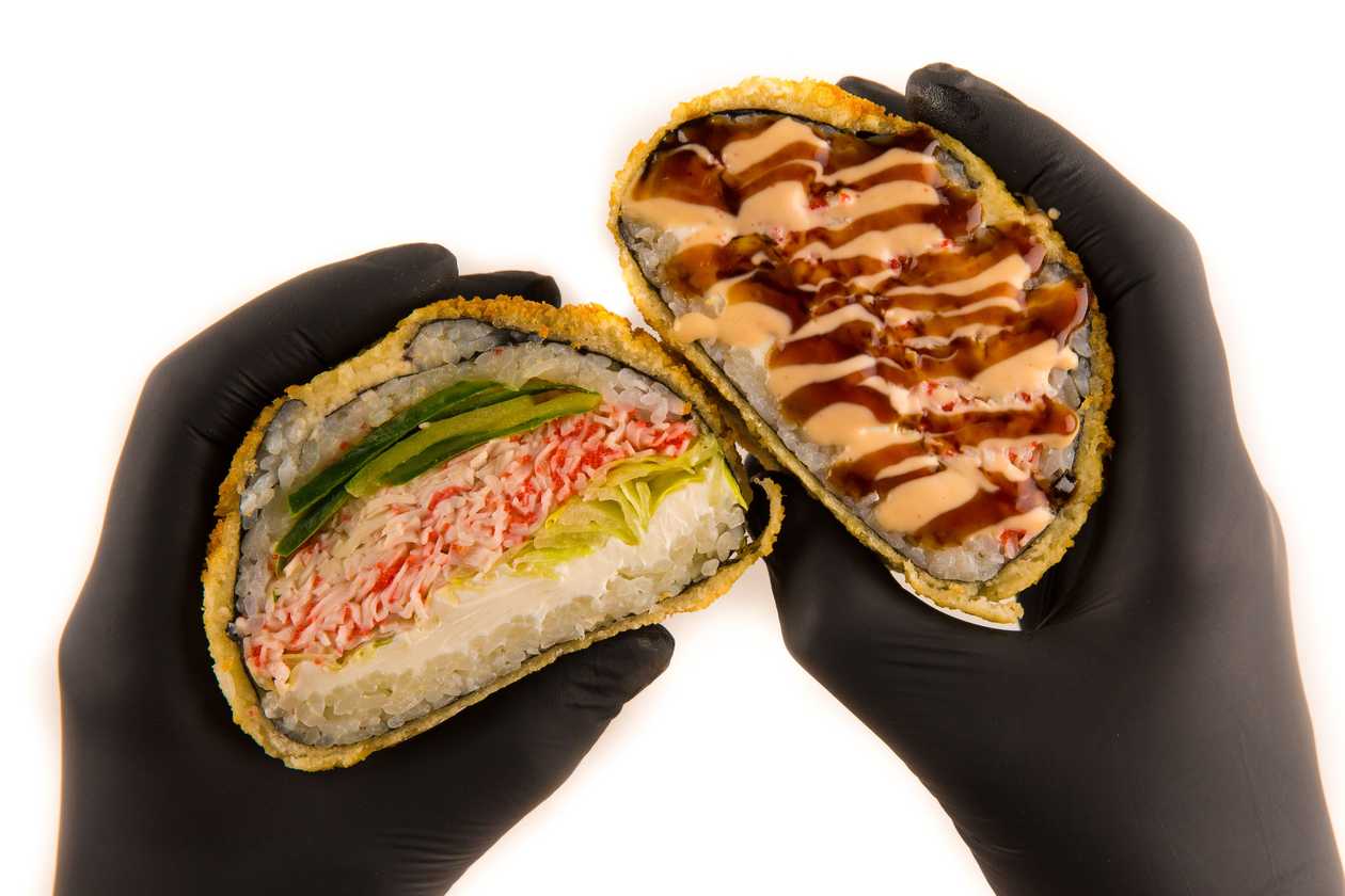 150. Sushi Burger with Surimi