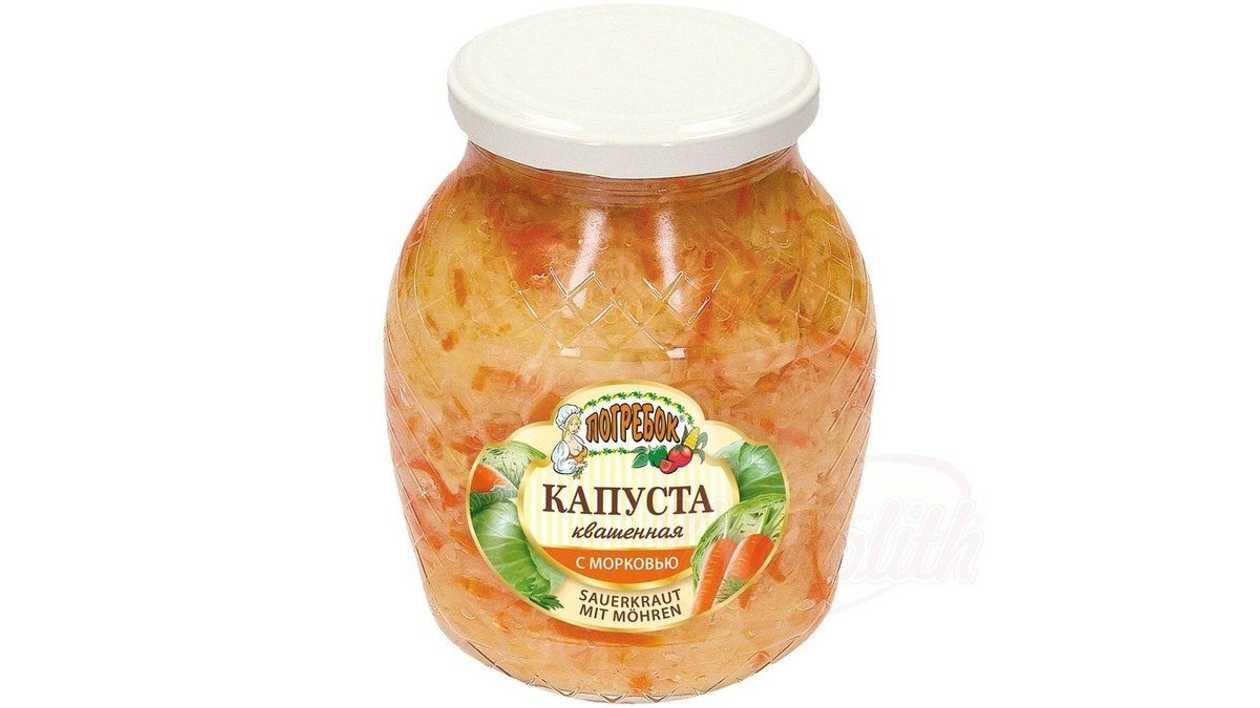 Pickled Cabbage With Carrots In A Lot Of Fermentation Brine Pogrebok 840g