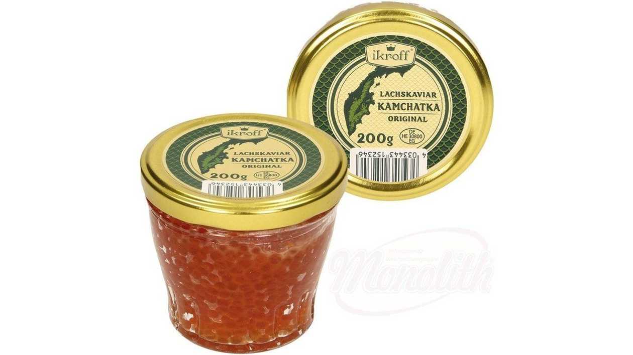 Salmon Caviar (Oncorhynchus Gorbuscha) Ikroff - Kamchatka 200g